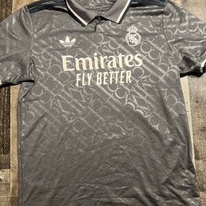 Adidas Gray Real Madrid Men's Jersey